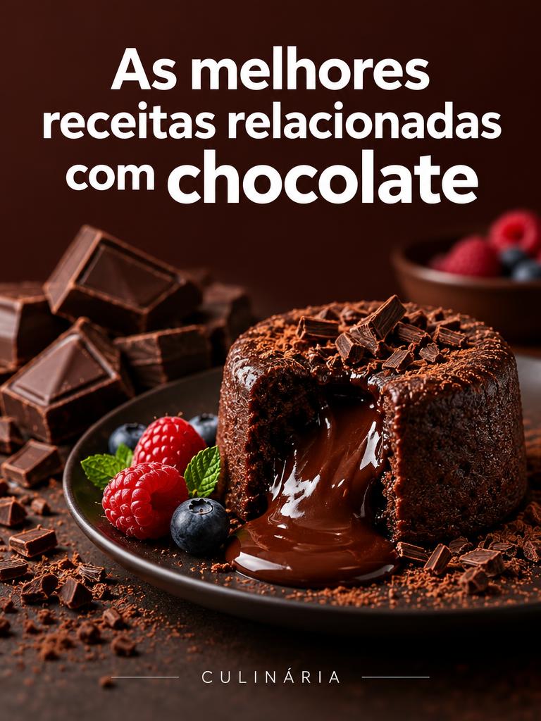 Capa de As melhores receitas relacionadas com chocolate